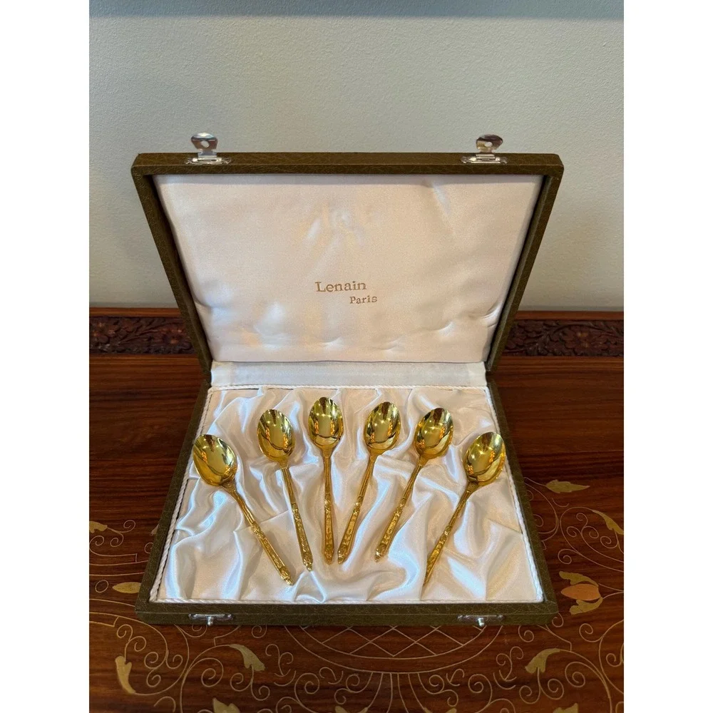 Vintage Lenain Paris Espresso Spoons - Set of 6